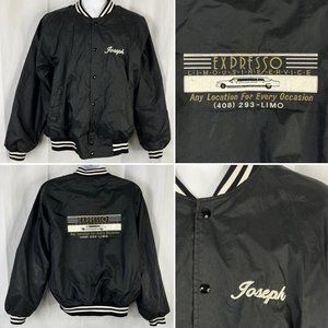 Expresso Limousine Joseph Vintage Stitched Driver Baseball Jacket 2XL Mens